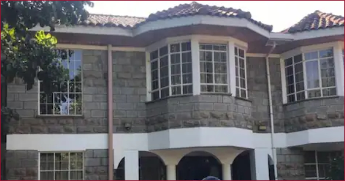 A view of Miguna's mansion in Runda, Nairobi.